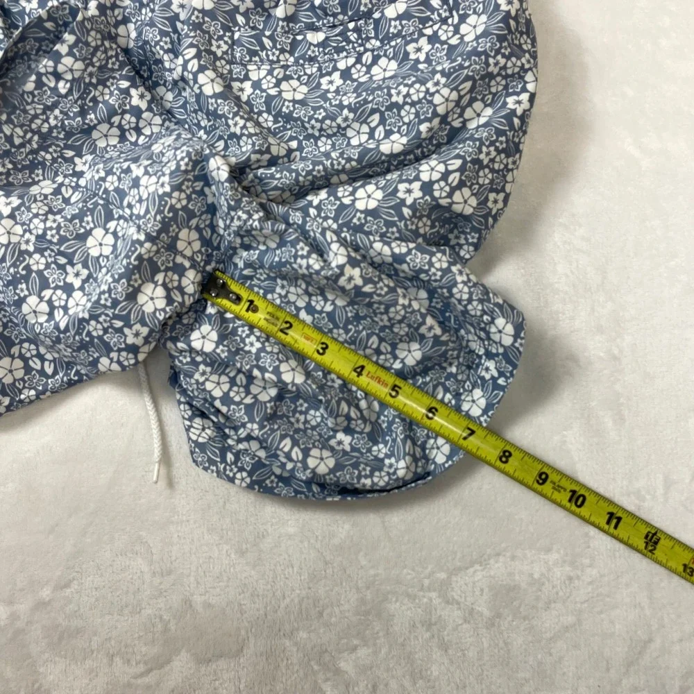 Tommy Hilfiger Swim Trunks Mens Large Blue Excellent Y2K Floral Surf Shorts